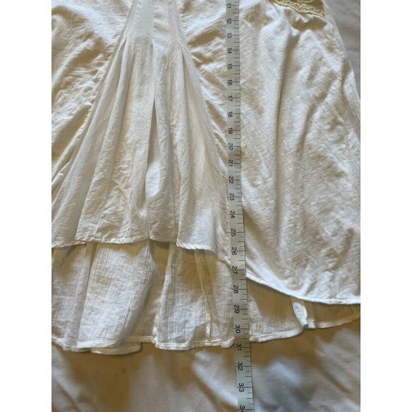 Anthropologie Meadow Rue Top XL Shirt Blouse White Embroidered Sleeveless NEW - Picture 14 of 14